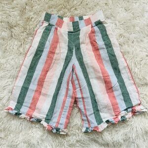 Janie and jack Stripped Linen Wide leg pants